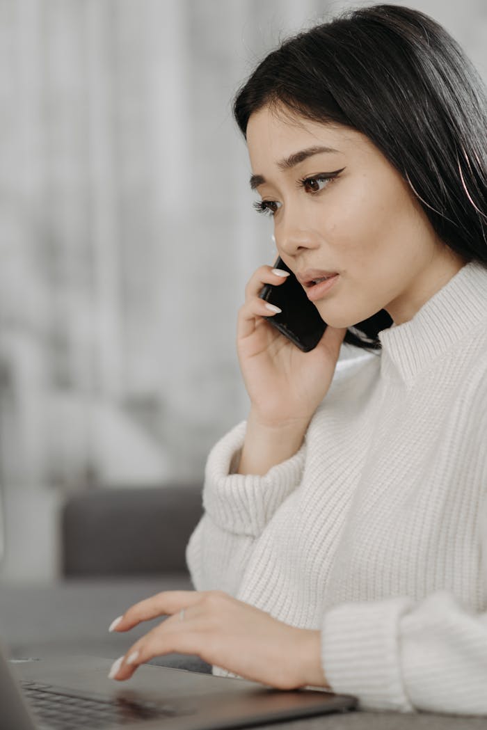 A Woman using a Smartphone